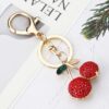 oly-1de662bb07a69b3d3d695cbc709c2a6a Wholesale Creative alloy rhinestone fruit Cherry keychain female cute fashion exquisite bag key chain car pendant