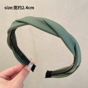 Twist hairband [green]]