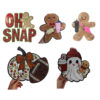 Wholesale Halloween Series Gingerbread Man Water Cup Pumpkin Funny Ghost Creative Cute Sequin Ironing Large Cloth Sticker