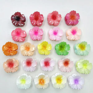Wholesale New European and American Cross-border Curly Flower Clip Women's Fashion Hairpin High-end Women's Shark Clip Hair Accessories