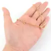 Wholesale PVD Coated Real Gold Plated Letter 201 Stainless Steel 304 Stainless Steel Elegant Simple Style Classic Style Waterproof Non Tarnish 201 Stainless Steel OT Clasp Toggle Clasp Closure Pendant Necklace