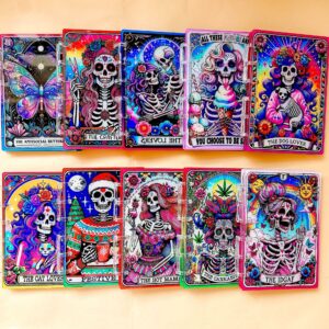 oly-1e2634c5e48cbb0e8a86930f143c8aaf Wholesale Skull Tarot Series TK Explosions Acrylic Notebook Handbook Exquisite Loose-leaf Book A7A5