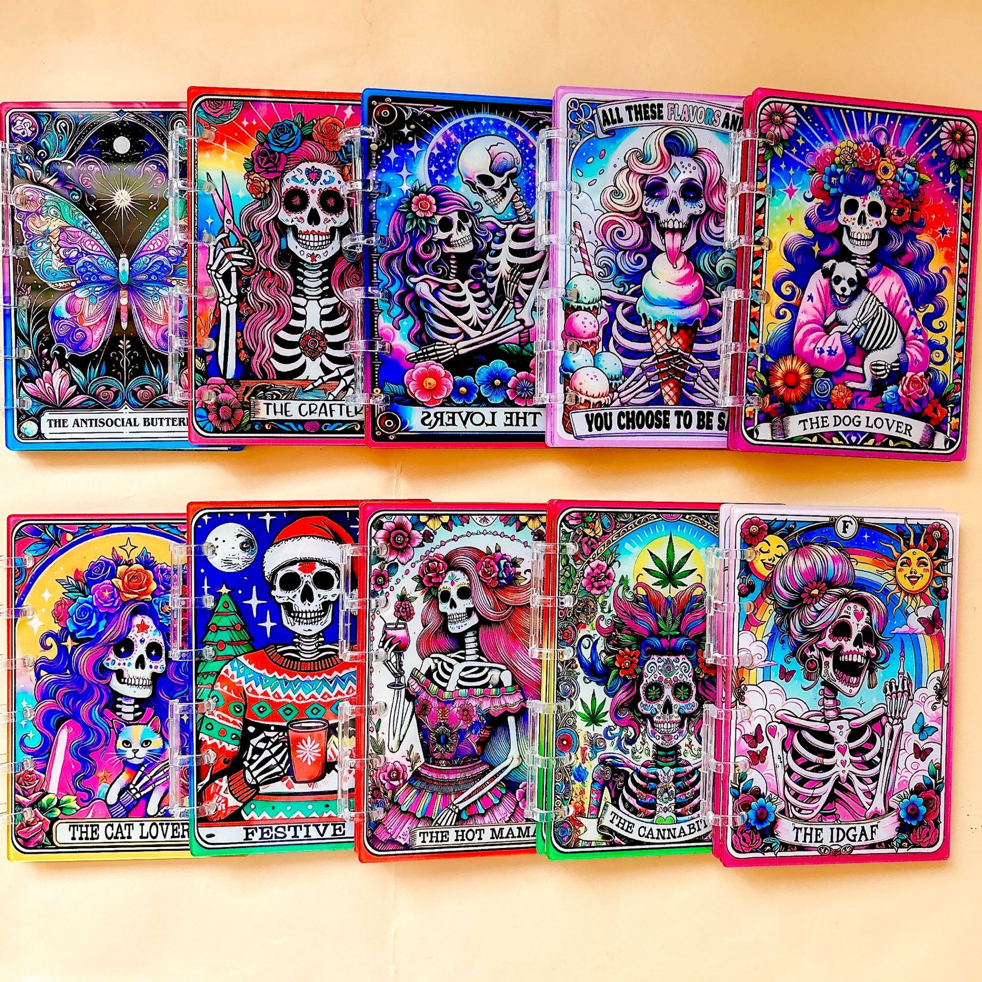 Wholesale Skull Tarot Series Cross-border TK Explosions Acrylic Notebook Handbook Exquisite Loose-leaf Book A7A5