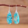 oly-1e3b0c299c03653fd2e4110b4ebb80d6 Wholesale Natural Emperor Stone Earrings Lapis Lazuli Blue Natural Stone Water Drop Pendant Ear Hook Earrings Valentine's Day