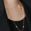 Wholesale Fashion Animal Titanium Steel Plating 18k Gold Plated Sweater Chain