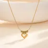 Wholesale Quadrilateral Necklace For Women With 304 Stainless Steel Chain And Pendant, Featuring Golden Electroplated Finish