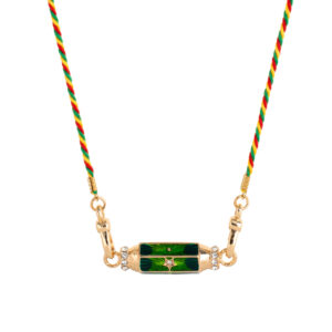 Green star necklace