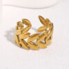 oly-1e88d06b32999107e860921f8709632e Wholesale Simple titanium steel ring, gold-plated waterproof stainless steel ring