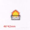oly-1e94eb004ea95ce86b3d3241270a4262 Wholesale loose powder cartoon organ medical letter bag jewelry acrylic cute DIY patch accessories