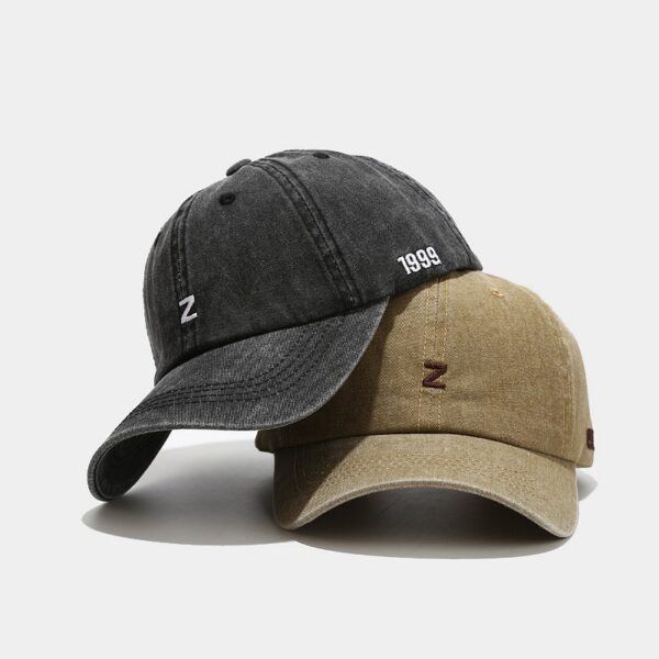 oly-1e94f1a922dcb115e7f753d98ed11222 Wholesale Z Letter Embroidered Washed Vintage Baseball Cap Old Men's and Women's Big Head Wai Cap Outdoor Sunshade