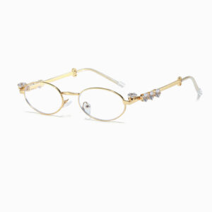 Gold frame white film