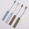 Wholesale leather tassel bookmark printable book reading paging device with lanyard double-sided bookmark