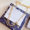 Wholesale Electroplated copper star CD double-layer bracelet/CD necklace