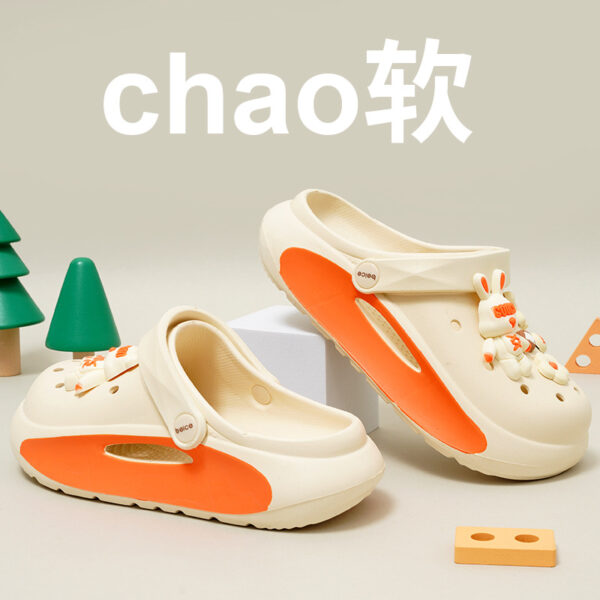 oly-1eeb0e8f4ec9cef00687143182d4e7d8 Wholesale Croc Shoes Women's Summer Outerwear Soft-Soled Baotou Sandals Women's Non-Slip Fashion Thick-Soled Shoes