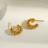oly-1f218f7e95503cf25435bd23fa898791 Wholesale Three-dimensional Irregular Stud Earrings In 304 Stainless Steel With 18K Real Gold PVD Coating And 0.03µm Thickness