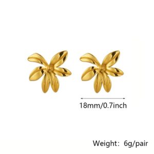 Golden six-petal flower
