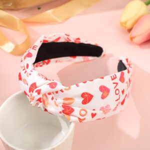 39cmlove knotted headband white