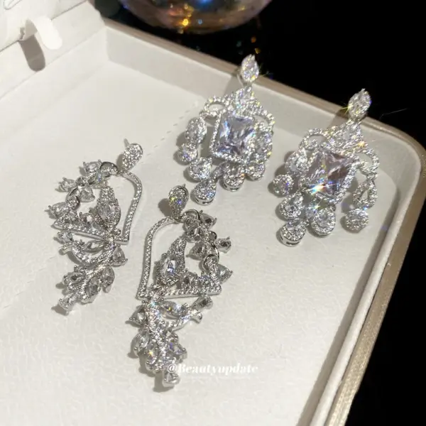 Wholesale Silver Bird Earrings For Women Featuring Copper With Zircon Inlay And 304 Stainless Steel Ear Pins