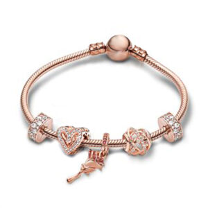 Rose Pendant Bracelet / 20cm