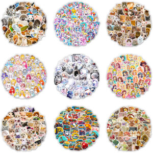 Wholesale 50 multi-style stickers shop cross-border hot personalized DIY decorative stickers unicorn waterproof stickers