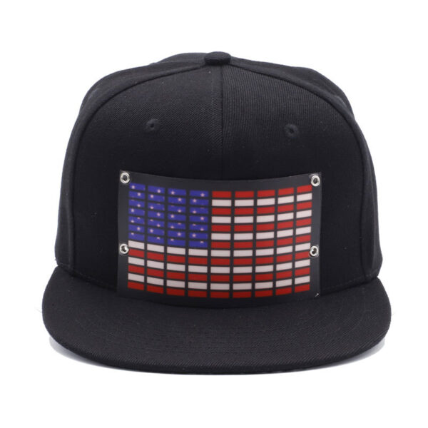Wholesale  luminous hat LED luminous hat performance Party el cold light sheet luminous flat cap baseball cap