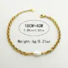 Wholesale French Style Simple Style Irregular 304 Stainless Steel Freshwater Pearl 14K Gold Plated Bracelets In Bulk