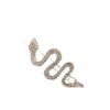 Wholesale personality snake-shaped hairpin ladies cold style retro frog buckle alloy rhinestone clip bangs clip