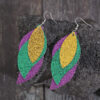 oly-1fd3f98b25c83ef6161d30c3fe518330 Wholesale wish green leaf shengpa festival multi-pu earrings personalized trendy earrings