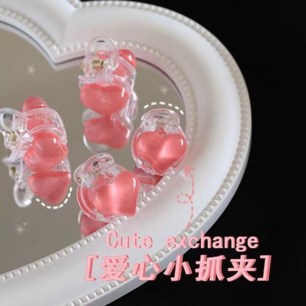 oly-1ff4651608161812ed3868409dae4bf7 Wholesale Is the feeling of heart ~ pink love super sweet small grab clip girl heart bangs clip cute sweet Tanabata