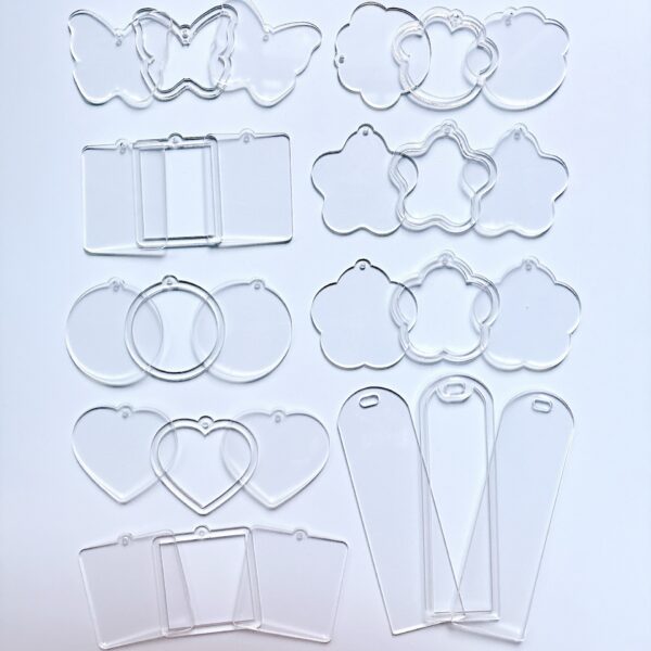 Wholesale Transparent Rocking Acrylic Piece DIY TikTok TK Jewelry Accessories Handmade Patch Material Flow Hemp Mold