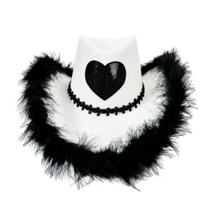 Black hat love cowboy hat / One size fits all