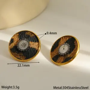 Two-tone Sun Earrings