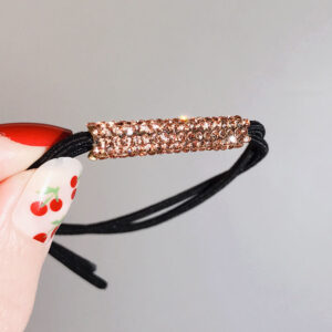 2# Golden thin tube hair ring