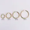 Wholesale Ion Plating (IP) 18K Gold Plated Circle 304 Stainless Steel Simple Style Commute Waterproof Non Tarnish Earrings