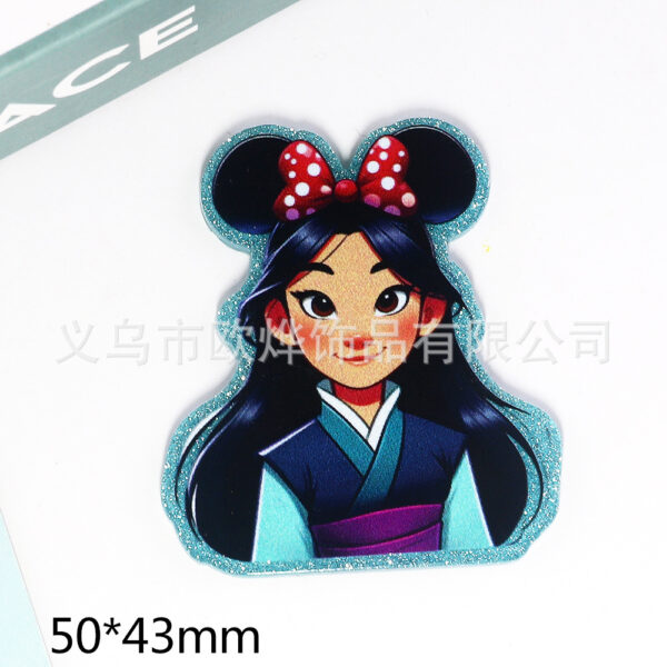 Wholesale loose powder cartoon nurse rabbit bear jewelry acrylic pin DIY patch accessories