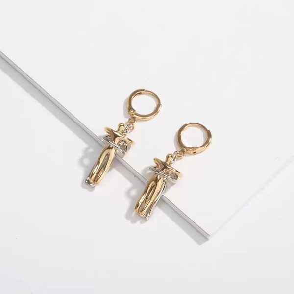 Wholesale Little People Pendant Valentine's Day Gift Creative Love Earrings Hug Kiss Ear Buckle
