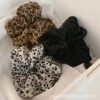 oly-20899ed9ed38f1e289eb75aa214e1c66 Wholesale Fashion Mesh Flocking Leopard Large Intestine Hair Ring Hair Accessories Leopard Point Horontail Ball Head Tie Hair Rope