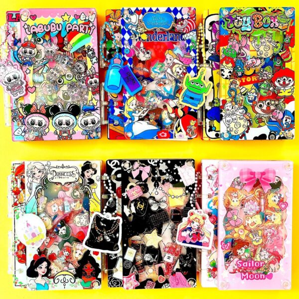 oly-20976f91644ca121de5e7990ea5c53c2 Wholesale Acrylic shake notebook notebook trembles TK explosions loose-leaf diyA7A5 OLY Exclusive