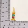 Wholesale 1 Pc/Package Copper 18K Gold Plated White Gold Plated Jellyfish American Flag Fish Pendant DIY Jewelry Accessories