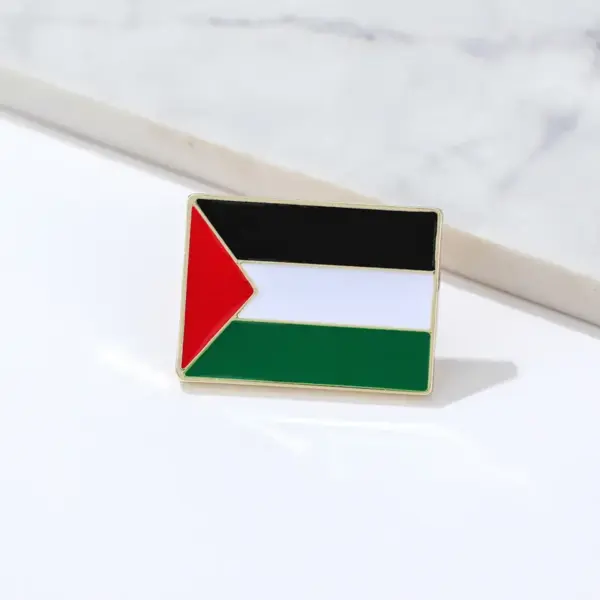 Wholesale Modern Style Pin National Flag Color Block American Flag Alloy Plating Unisex Brooches
