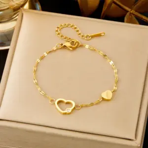 【5212】Double Heart Lip Chain