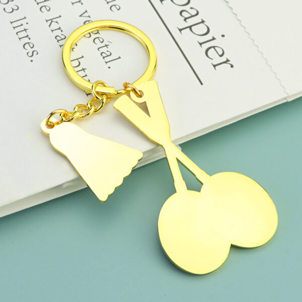 oly-20b7f132bc7f27490ede1cbcb302beda Wholesale Badminton Keychain Pendant Customized Badminton Sports Club Commemorative High Color Value Bag Small Pendant