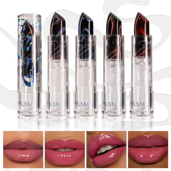 oly-20bcd1fd45edf98b039edb6ea100e313 Wholesale cat's eye temperature-sensitive discoloration lipstick pearlescent fine flash non-fading non-stick cup color moisturizing and moisturizing jelly lipstick