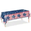 Wholesale Flag American Independence Day Disposable Tablecloth Party Decoration Props Tablecloth Plastic Material Celebration Supplies