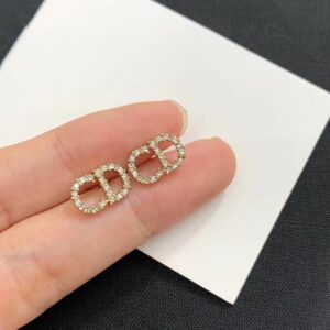 Wholesale Copper artificial crystal English letter CD character earrings CD bracelet