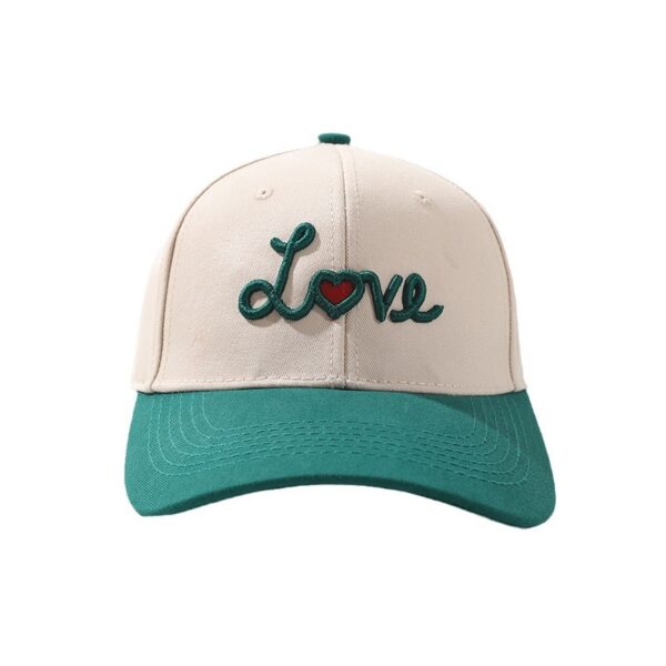 oly-20e9459e45802a0e70b68cb73ef52db7 Wholesale Hat Love Embroidery Hard Top Baseball Cap Valentine's Day Easiest for Match Sun Visor Peaked Cap
