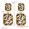 Wholesale 1 Pair Casual Elegant Classic Style Pentagram American Flag Leopard Inlay Alloy Rhinestones Drop Earrings