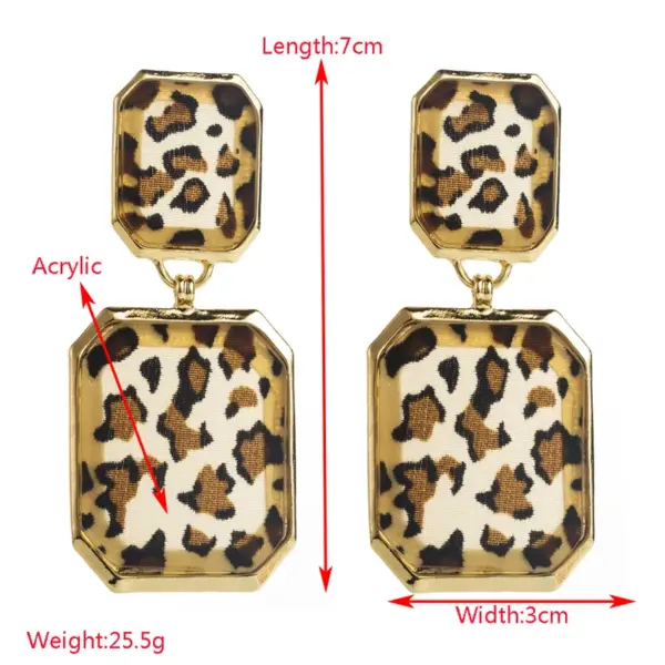 Wholesale 1 Pair Casual Elegant Classic Style Pentagram American Flag Leopard Inlay Alloy Rhinestones Drop Earrings