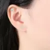 Wholesale Titanium Alloy Cross Stud Earrings Insert Piercing Bone Stud Earrings Zirconia Earrings Unisex Heart Pattern Electroplated Design