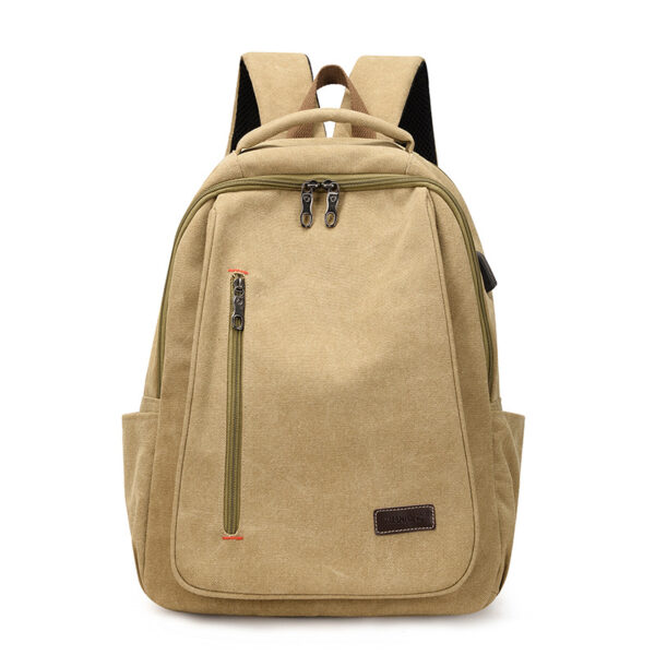 Wholesale Backpack Women's Bag Simple Casual Male Student School Bag Canvas Bag Large Capacity Ins Style Computer Bag Backpack
